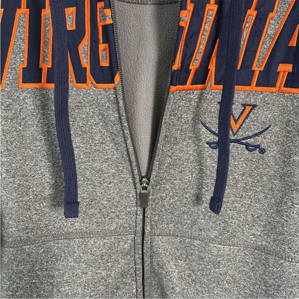 University Of Virginia Cavaliers Champion Elite Full Zip Embroidered Hoodie Sz S - Picture 8 of 15